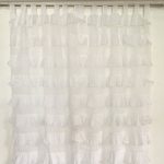 Ruffle Curtain White
