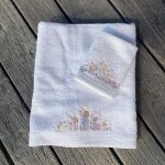 Baby Bath Towel & Washer Set - Bunny Garden